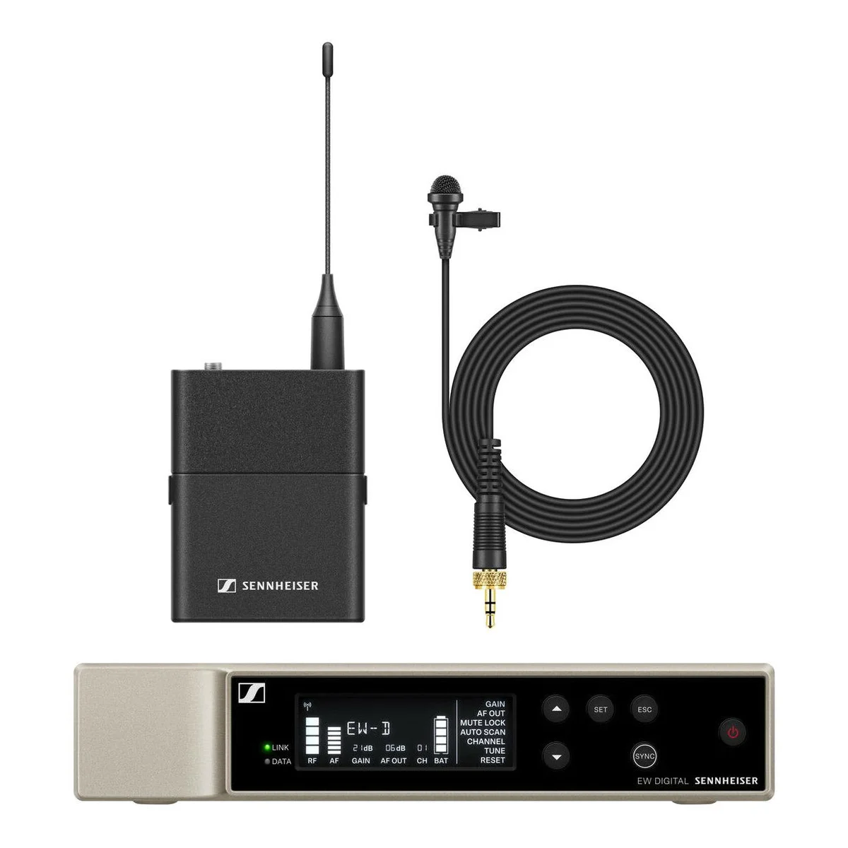 Sennheiser EW-D ME2 SET Digital Wireless Lavalier Microphone System | Frequency: Q1-6 (470 to 526 MHz)