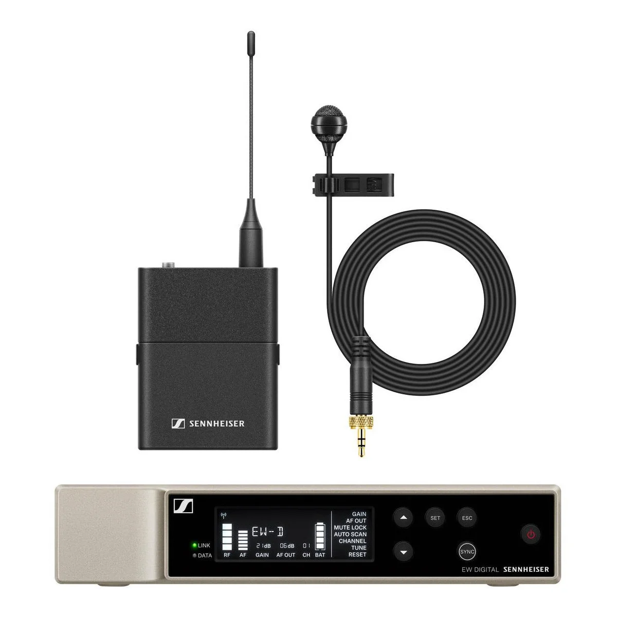 Sennheiser EW-D ME4 SET Digital Wireless Lavalier Microphone System | Frequency: Q1-6 (470 to 526 MHz)