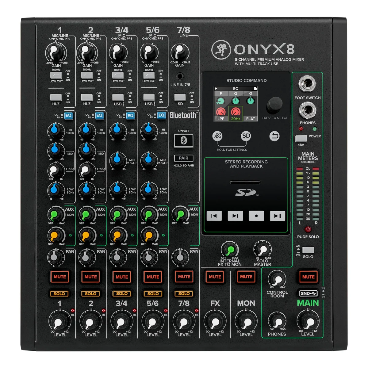 Mackie ONYX8 8-Channel Analog Mixer with Mulititrack USB - Image 2