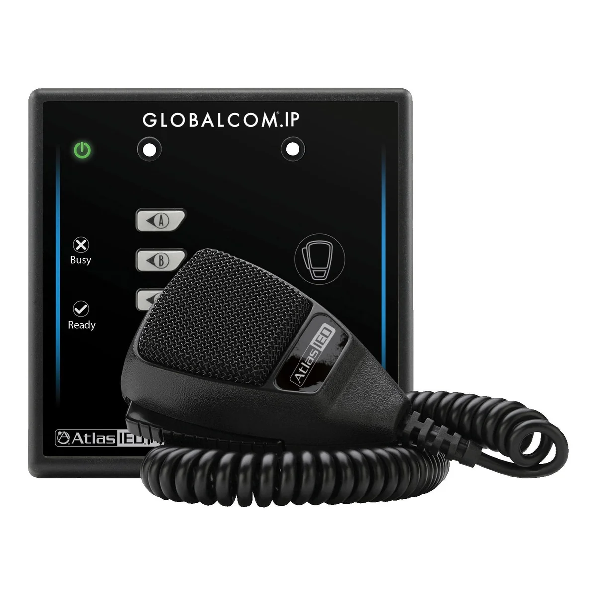 AtlasIED IPCSD4 Dante 4 Button Programmable Microphone Station
