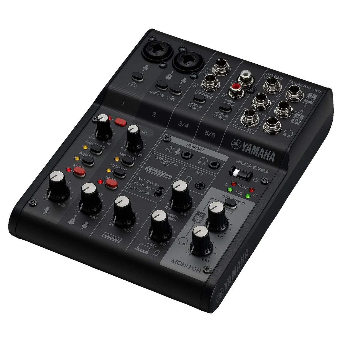 Yamaha AG06MK2 6-Channel Live Streaming USB Mixer