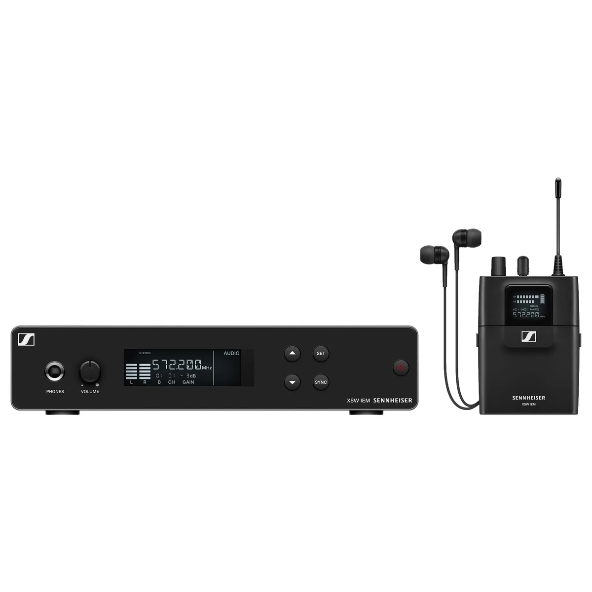 Sennheiser XSW IEM Set Wireless In-Ear Monitoring System | Frequency: B (572-596 MHz)