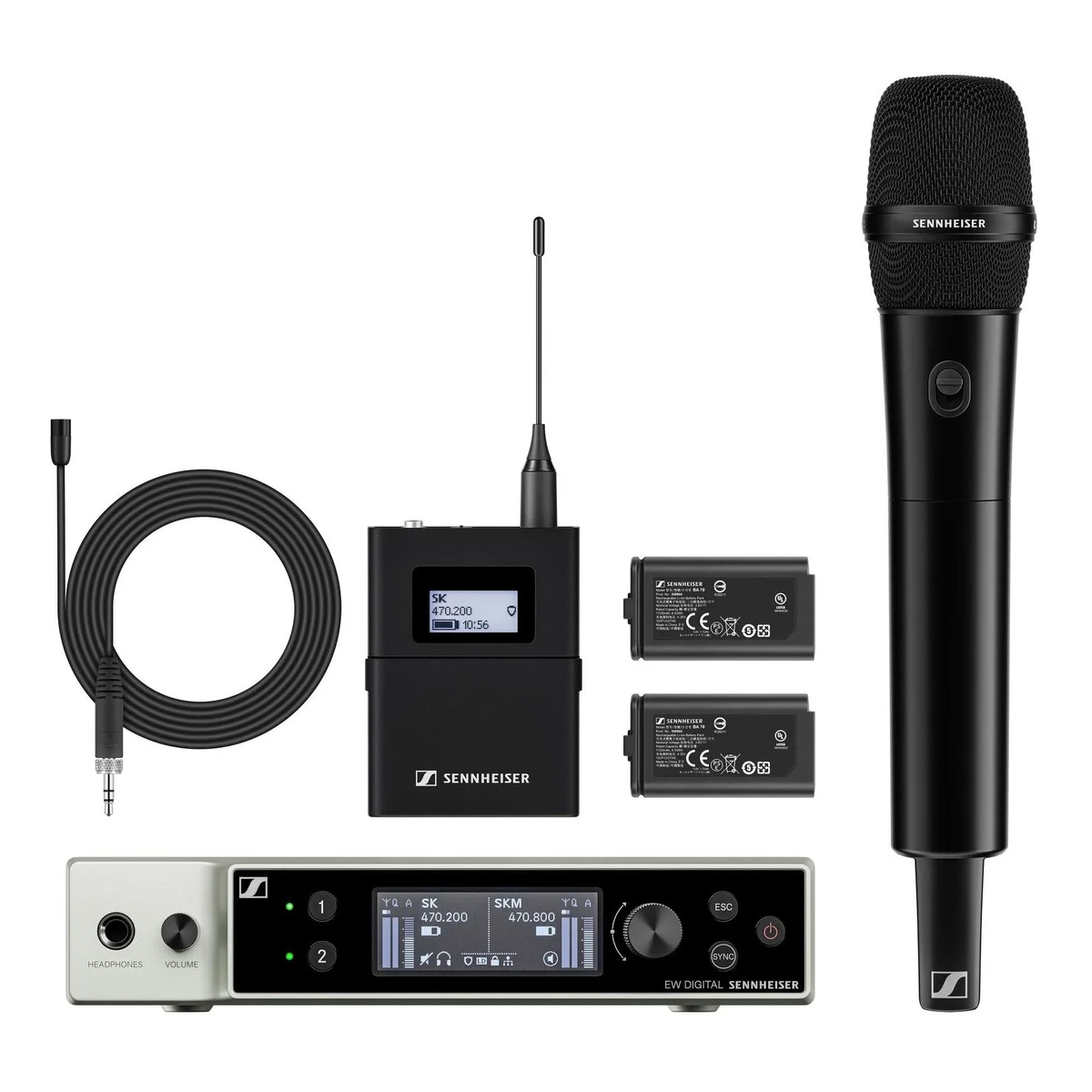 Sennheiser EW-DX MKE 2/835-S SET Wireless Microphone Combo System | Frequency: Q1-9