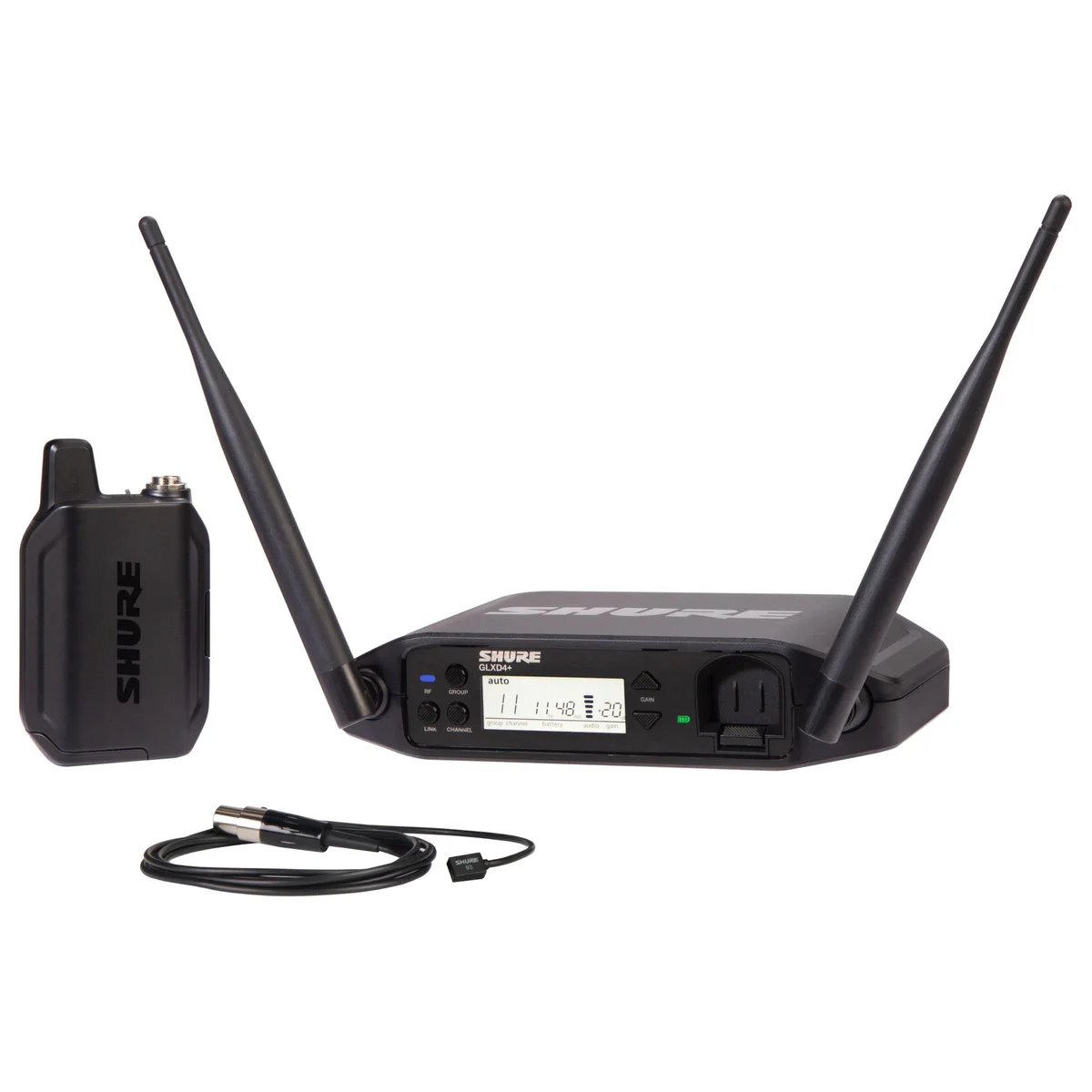 Shure GLXD14+/93 Dual Band Wireless Lavalier Microphone System