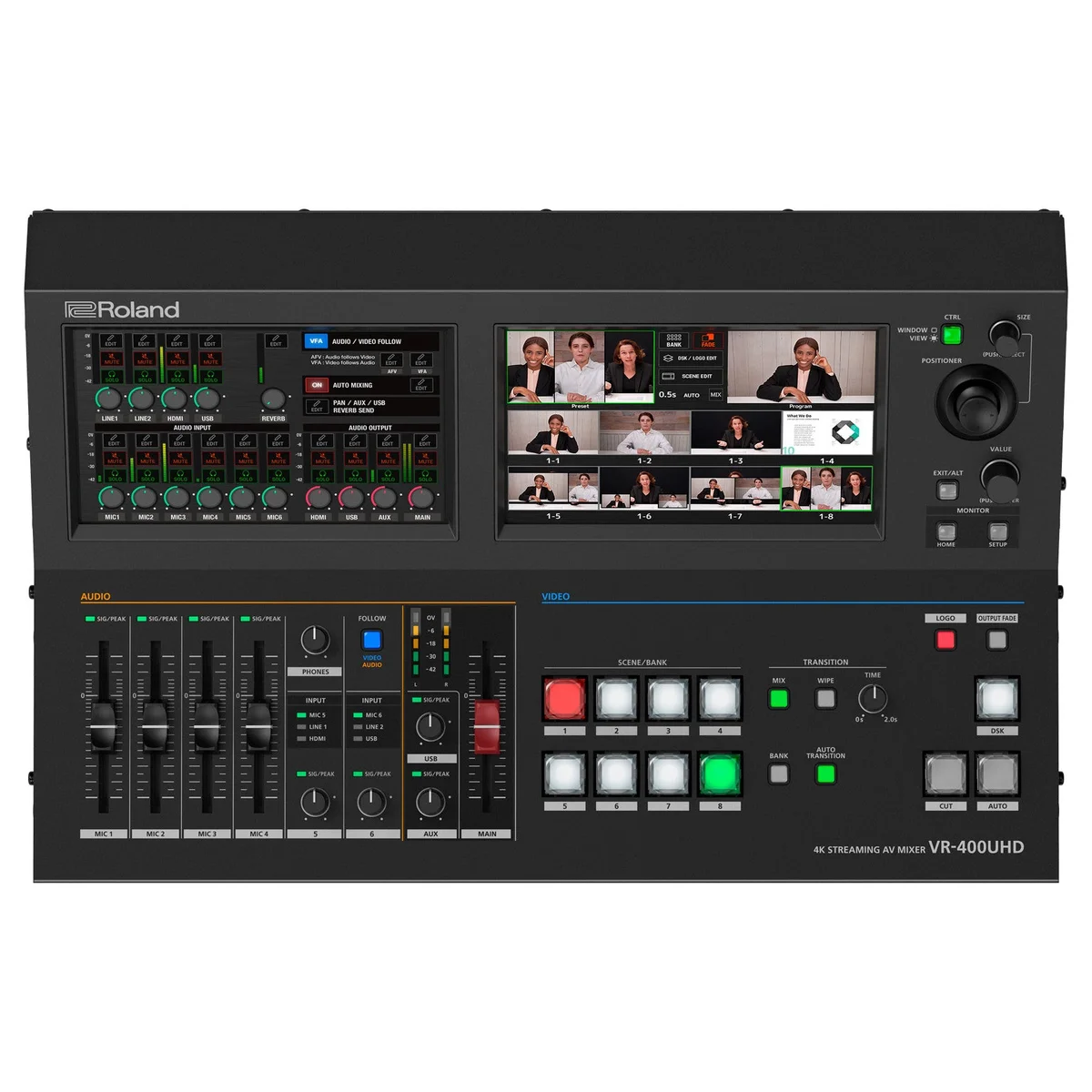 Roland VR-400UHD 4K Streaming AV Mixer