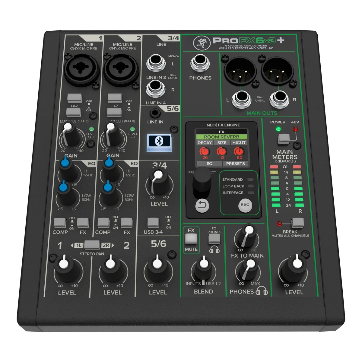 Mackie ProFX6v3+ 6-Channel Analog Mixer