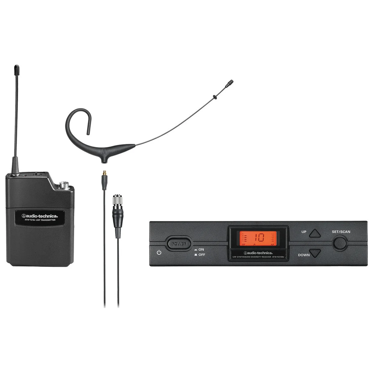 Audio-Technica ATW-2192XCI 2000 Series Wireless Earset System | Color: Black