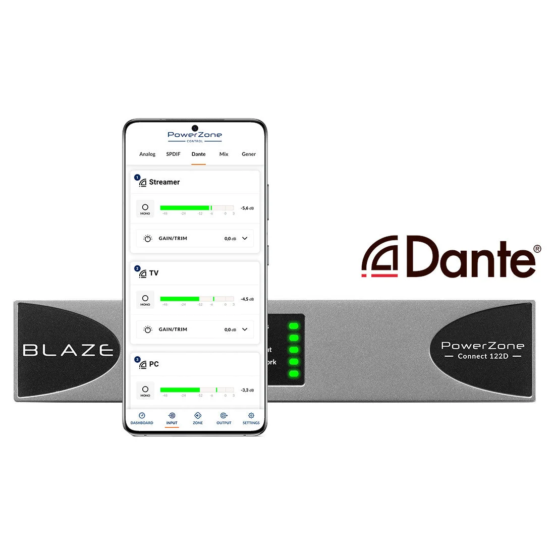 Blaze Audio PowerZone Connect 122D DSP-Enabled Dante Power Amplifier - Image 2