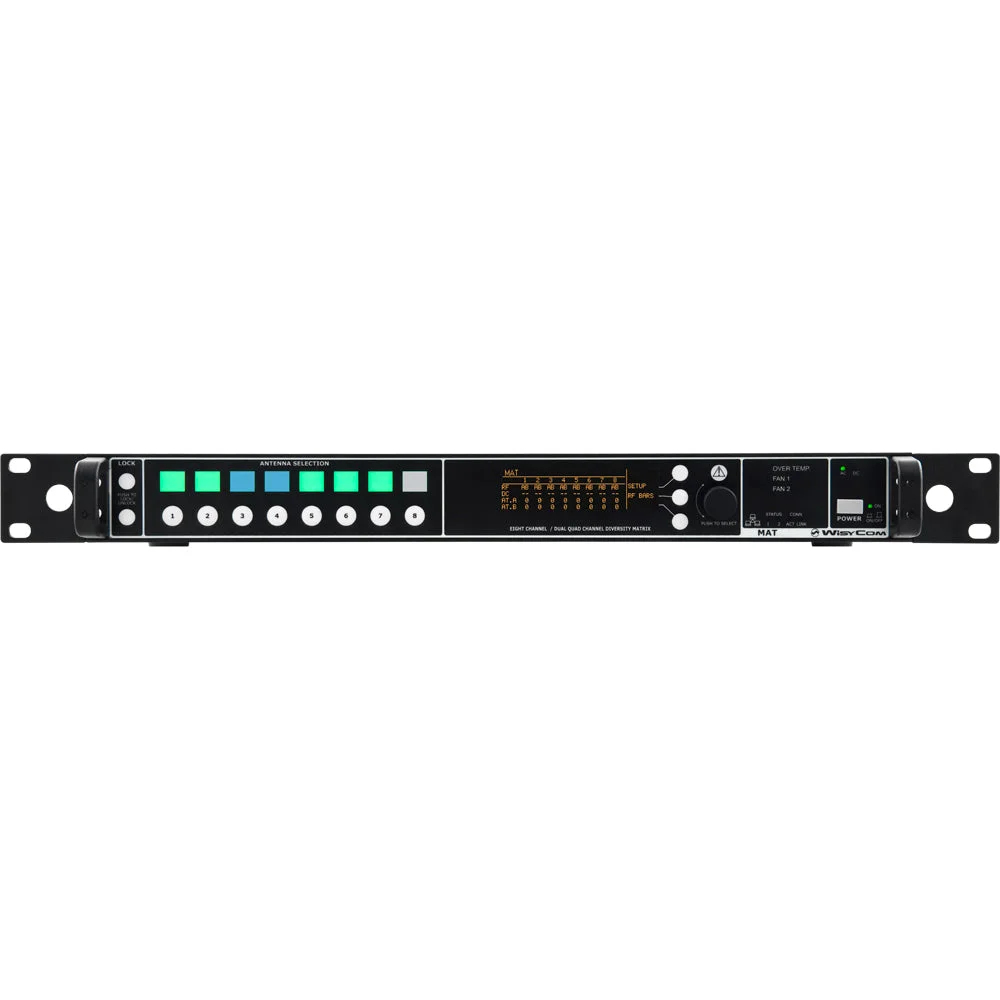Wisycom MAT244-X1 Wideband Diversity Programmable 4:1 Matrix Combiner | Configuration: DC Option