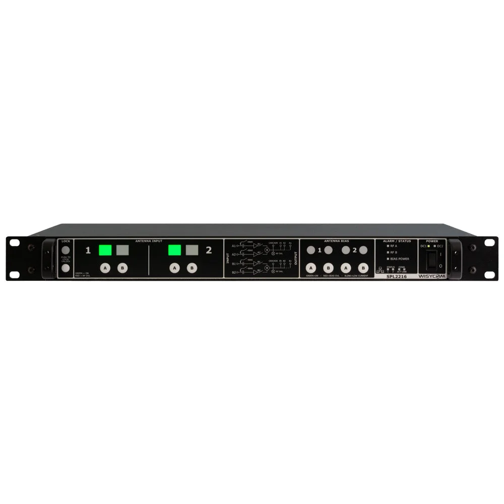 Wisycom SPL2208 Wideband Active Antenna 8x2 Combiner/Splitter
