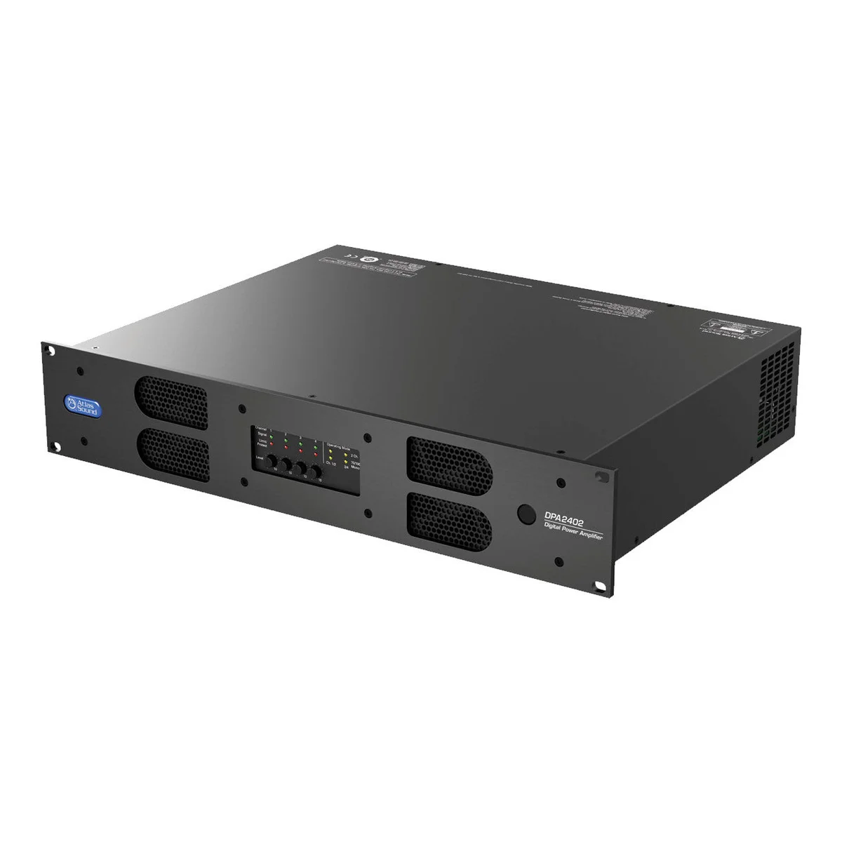 AtlasIED DPA2402 2400W Networkable Multi-Channel Power Amplifier