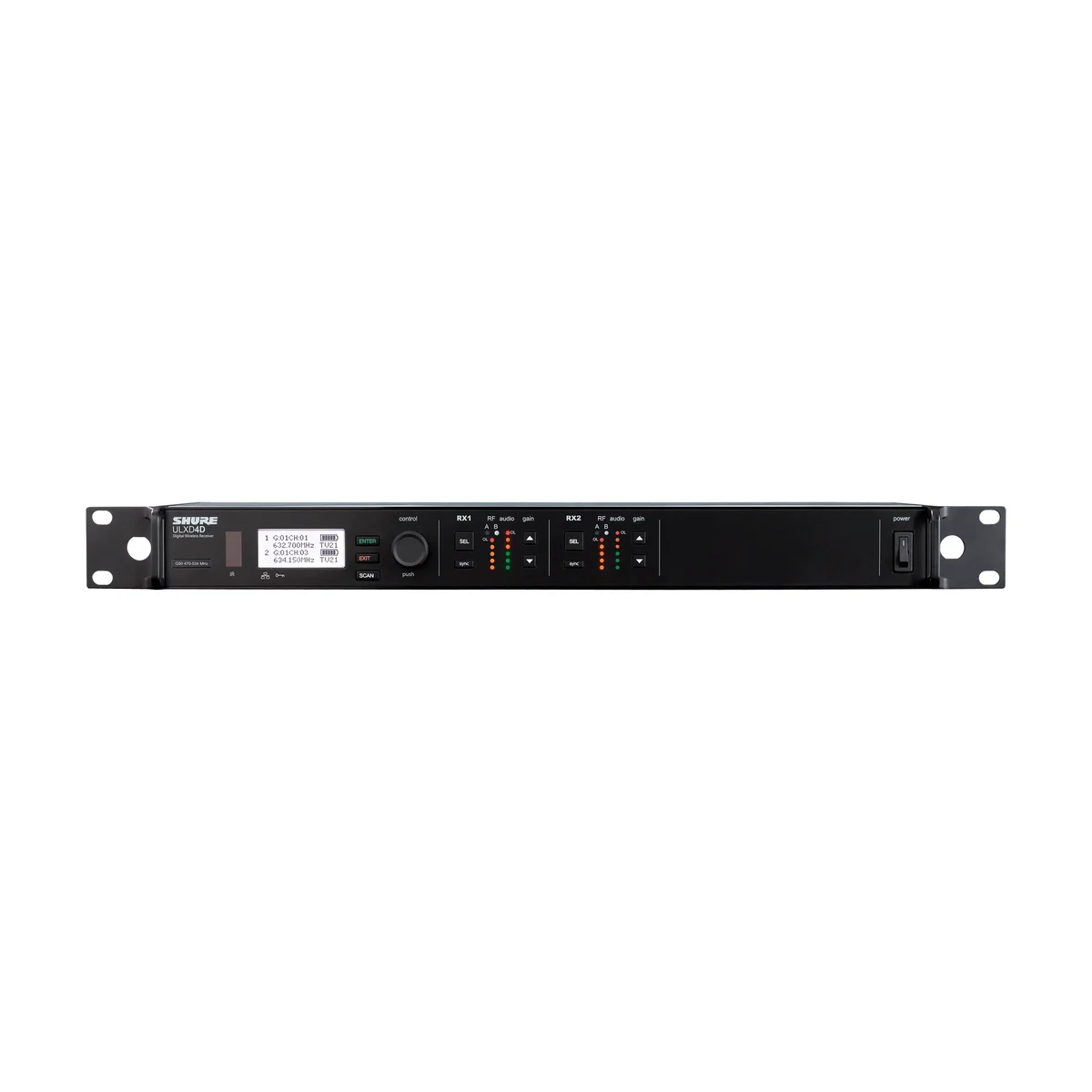 SHURE ULXD4D=-G57 Dual-Channel Digital Wireless Receiver