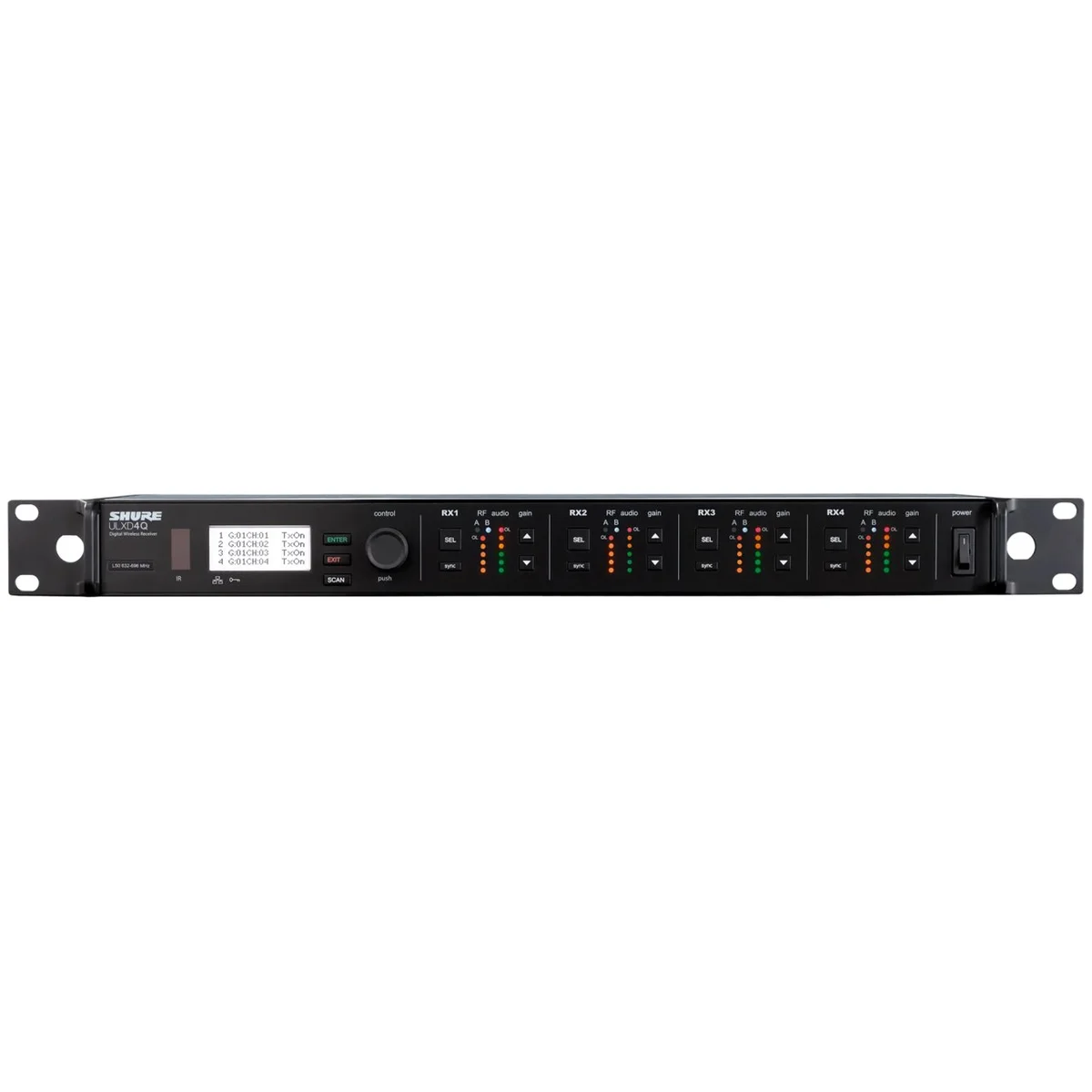 Shure ULXD4Q=-G57 Quad-Channel Digital Wireless Receiver