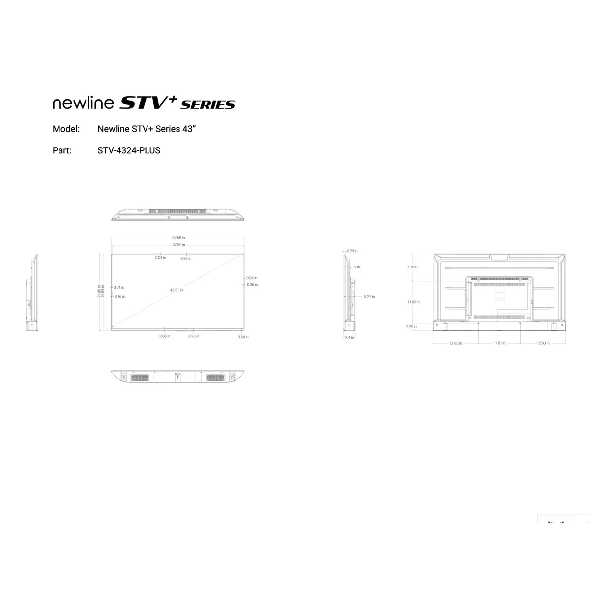 Newline Ineractive STV-4324-PLUS 43" STV+ Series Smart TV - Image 2