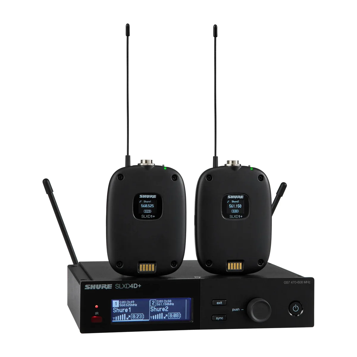 Shure SLXD14D+ Dual Wireless Bodypack System