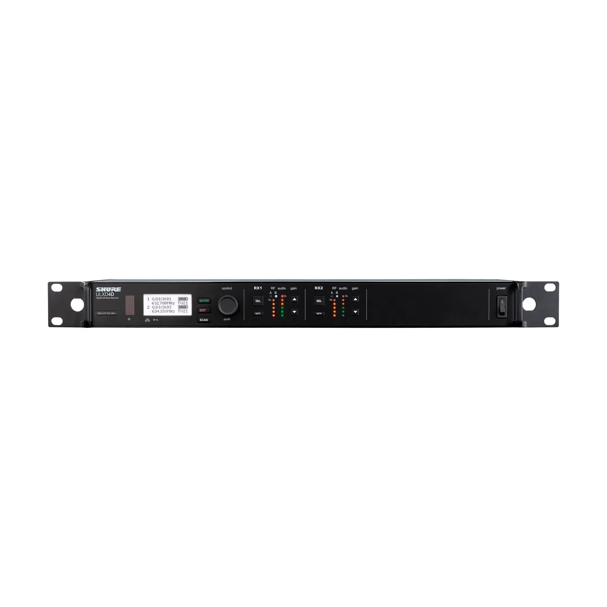 Shure ULXD4DTA=-G57 Dual-Channel Digital Wireless Receiver