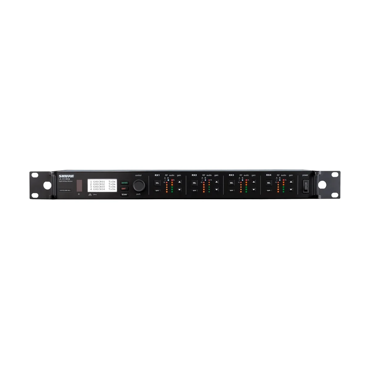 Shure ULXD4QGVTA=-G57 Quad-Channel Digital Wireless Receiver