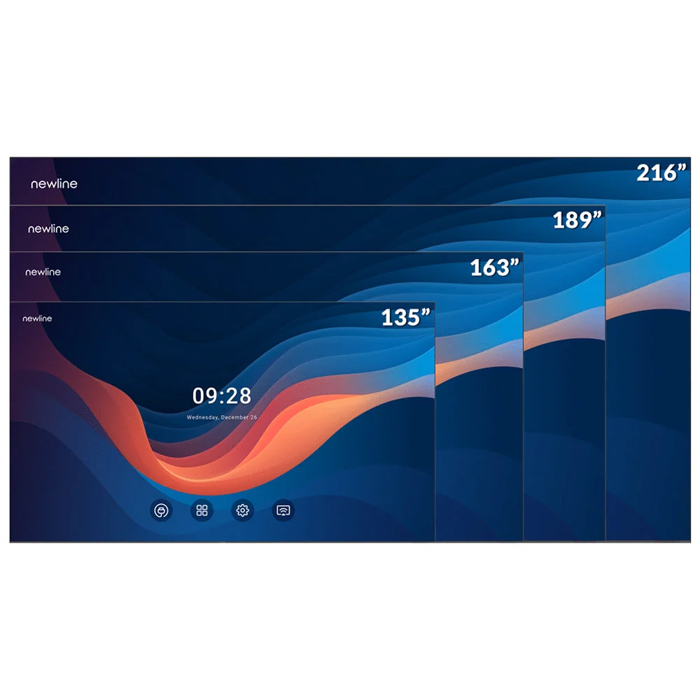 Newline Interactive DV-21624-PLUS 216" Direct View LED Wall, All-in-one Display-Wall mount included - Image 3