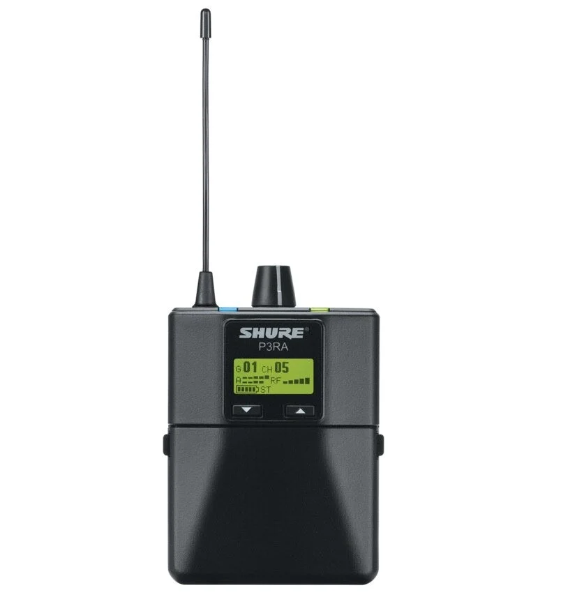 Shure P3RA Wireless Bodypack Receiver | Frequency: G20 (488-512 MHz)