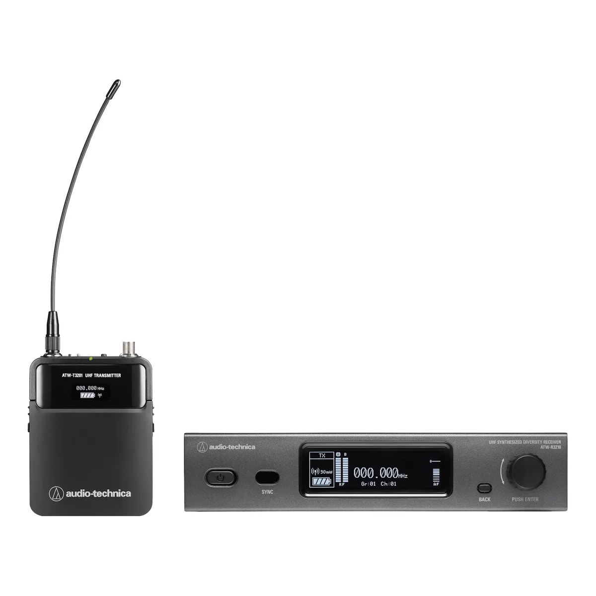 Audio-Technica ATW-3211 Wireless Bodypack System | Frequency: DE2 (470 to 530 MHz)