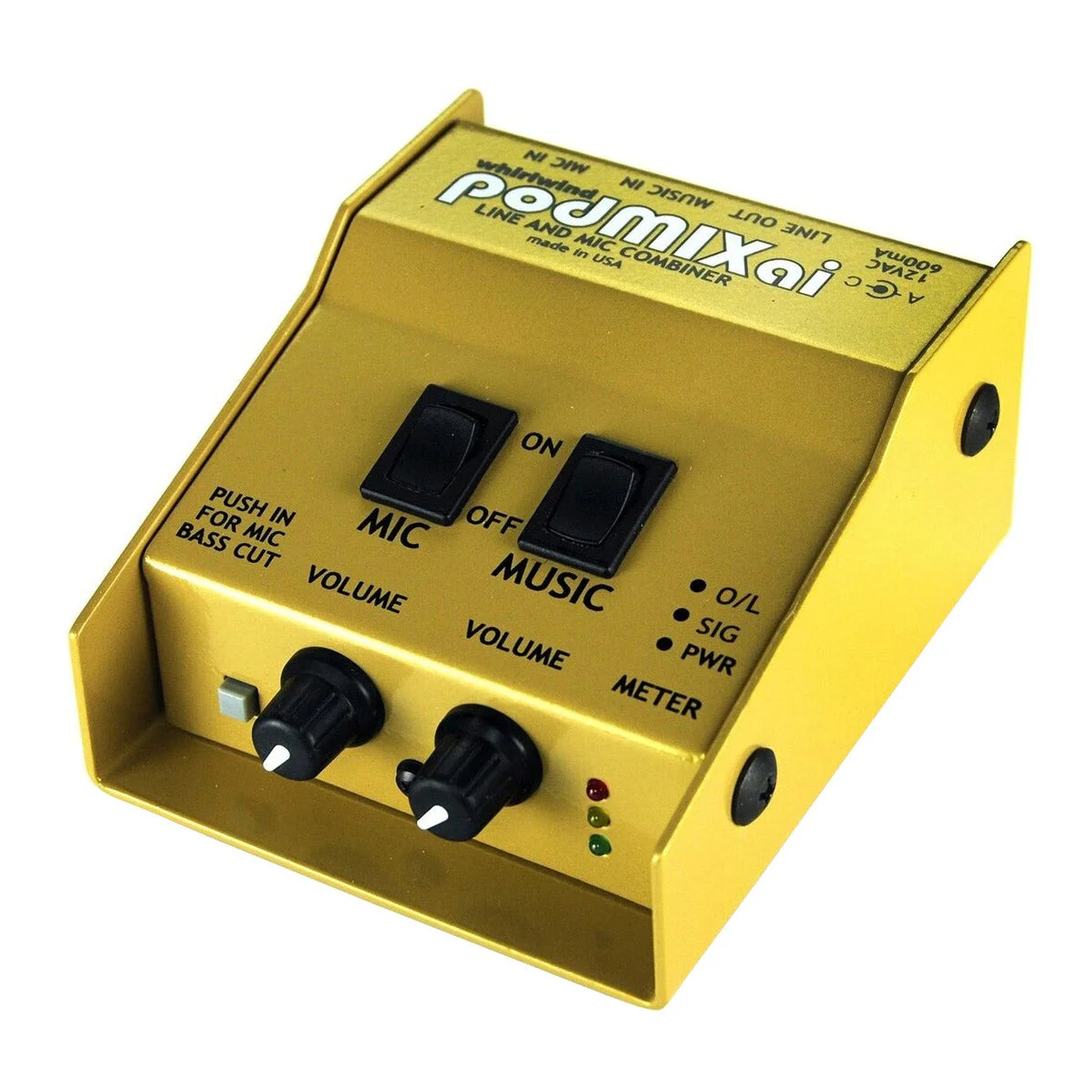 Whirlwind PodMIXai 2-Channel Active Mixer