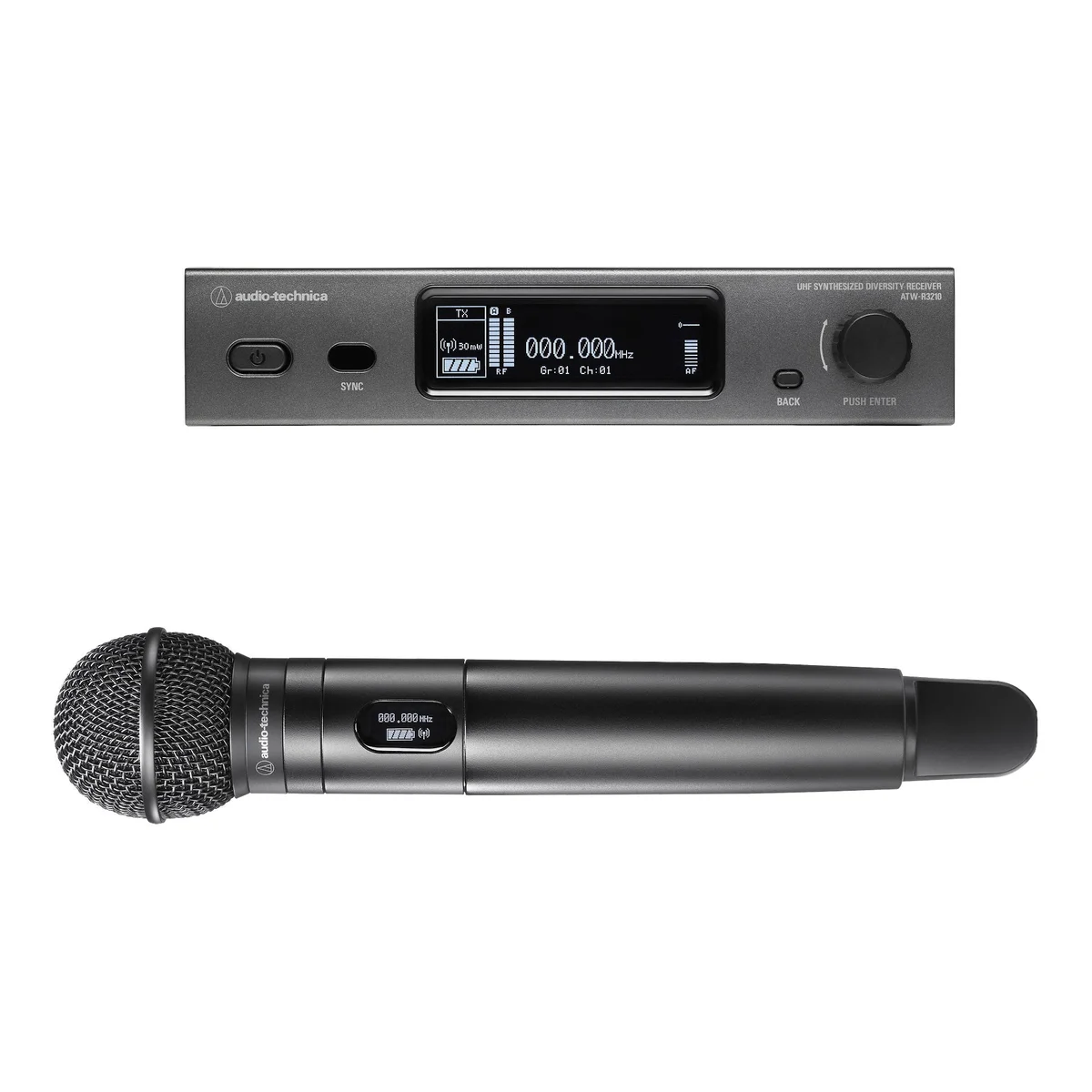 Audio-Technica ATW-3212/C510 Wireless Handheld Microphone System | Frequency: DE2 (470 to 530 MHz)