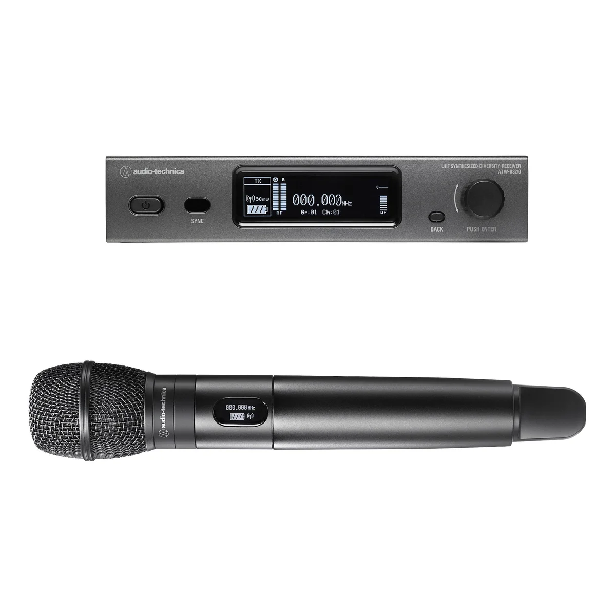 Audio-Technica ATW-3212/C710 Wireless Handheld Microphone System | Frequency: DE2 (470 to 530 MHz)