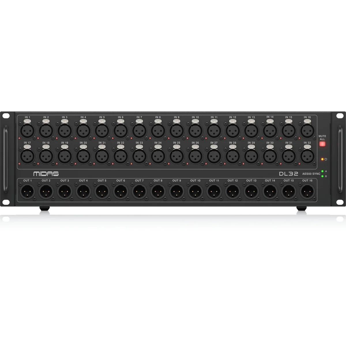 Midas DL32 32 Input, 16 Output Stage Box with 32 Midas Microphone Preamplifiers - Image 2