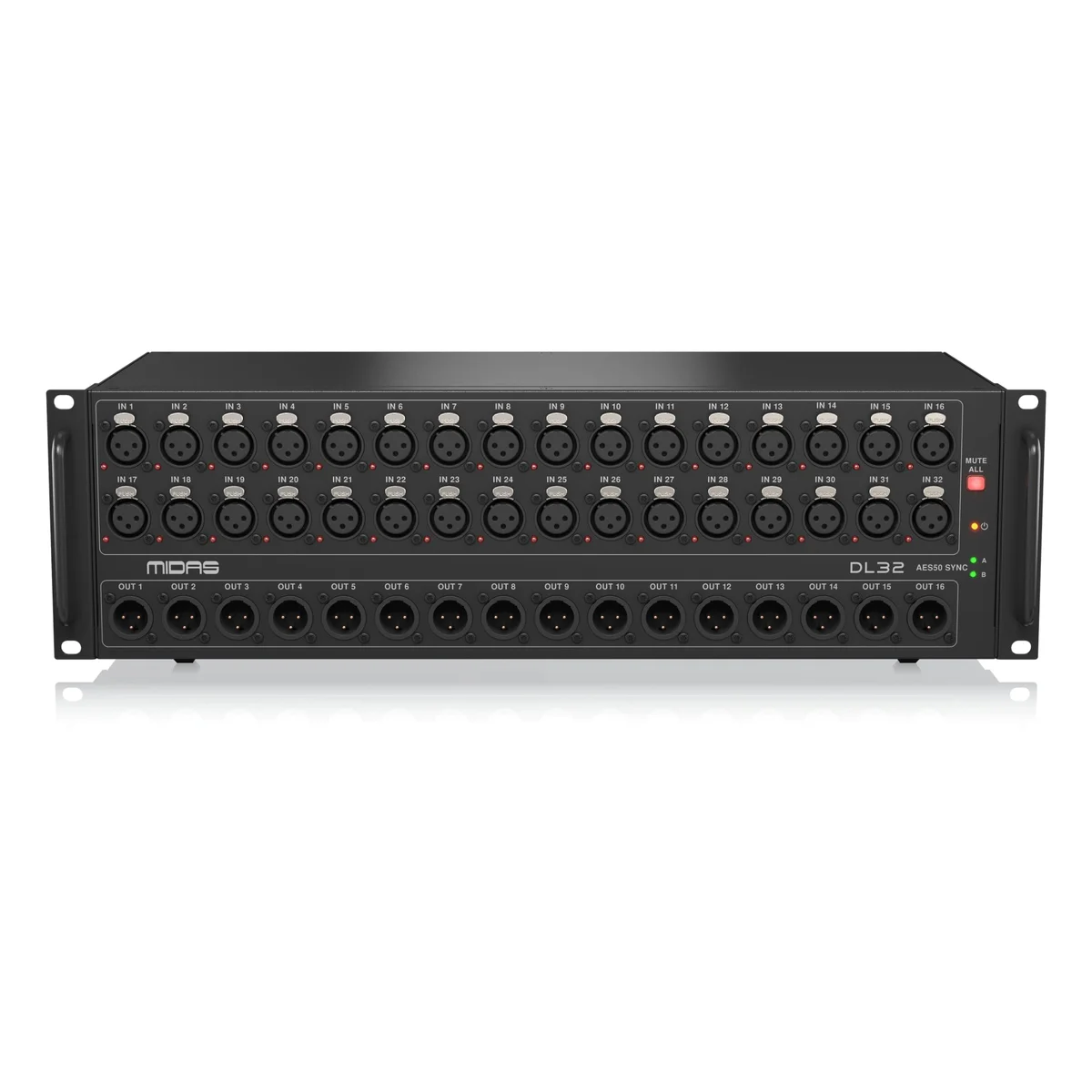 Midas DL32 32 Input, 16 Output Stage Box with 32 Midas Microphone Preamplifiers - Image 3