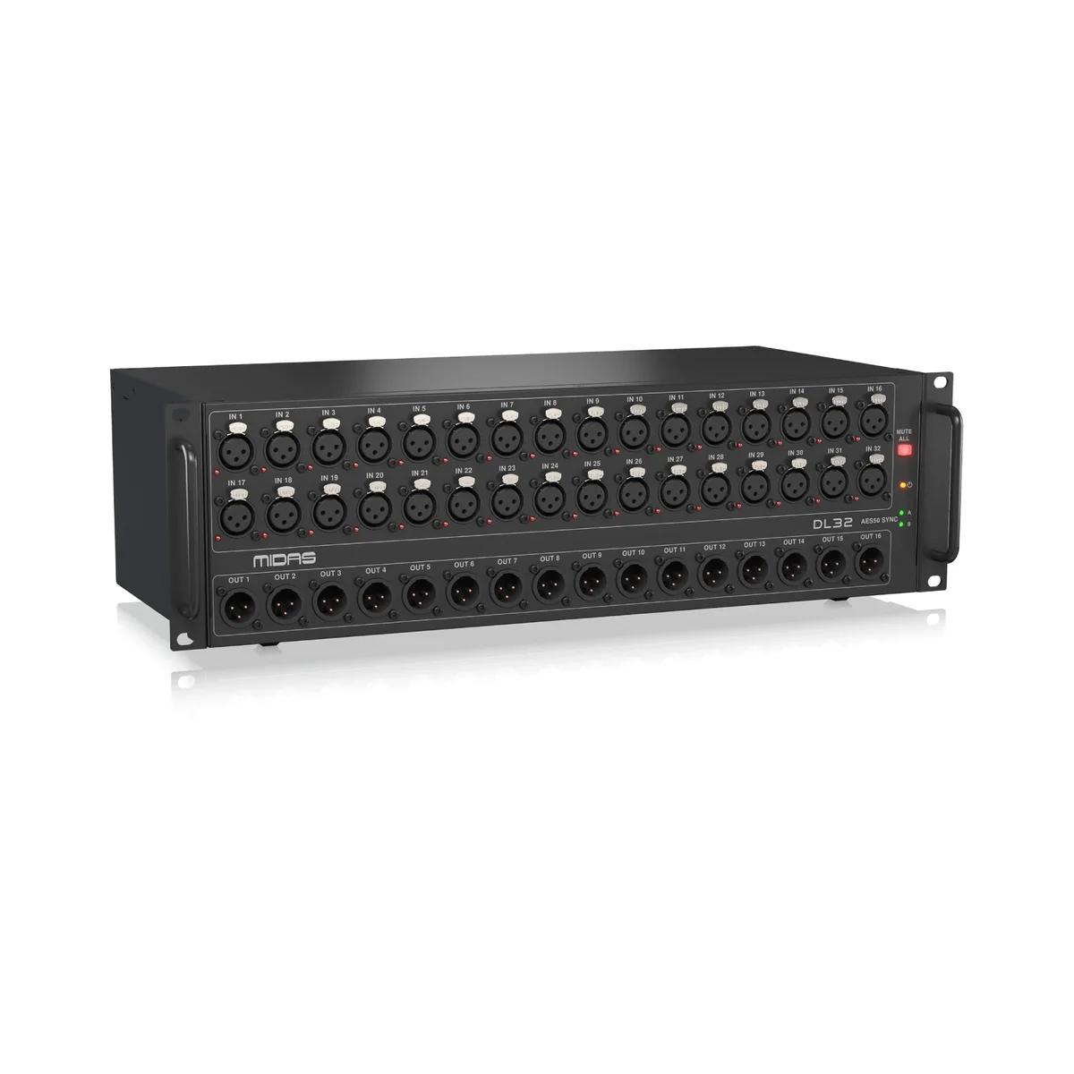 Midas DL32 32 Input, 16 Output Stage Box with 32 Midas Microphone Preamplifiers - Image 4