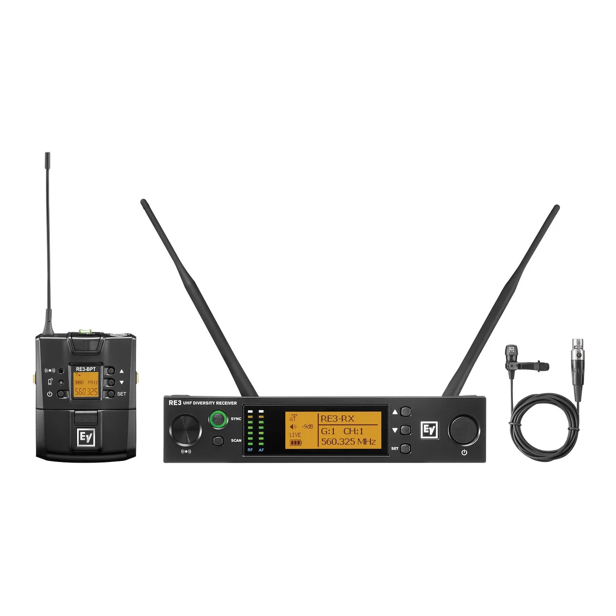 Electro-Voice RE3-BPCL UHF Wireless Lavalier Microphone System - Image 2