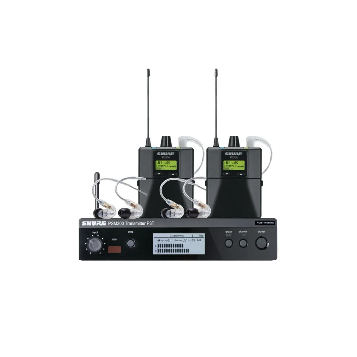Shure PSM300 TWINPACK PRO | Frequency: G20 (488-512 MHz)