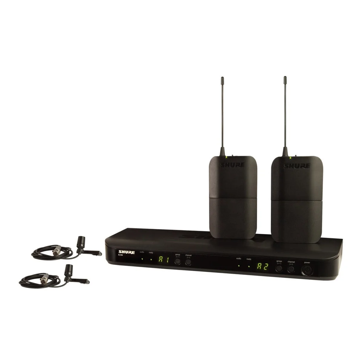 Shure BLX188/CVL Dual Wireless Lavalier Microphone System | Frequency: H9 (512-542 MHz)