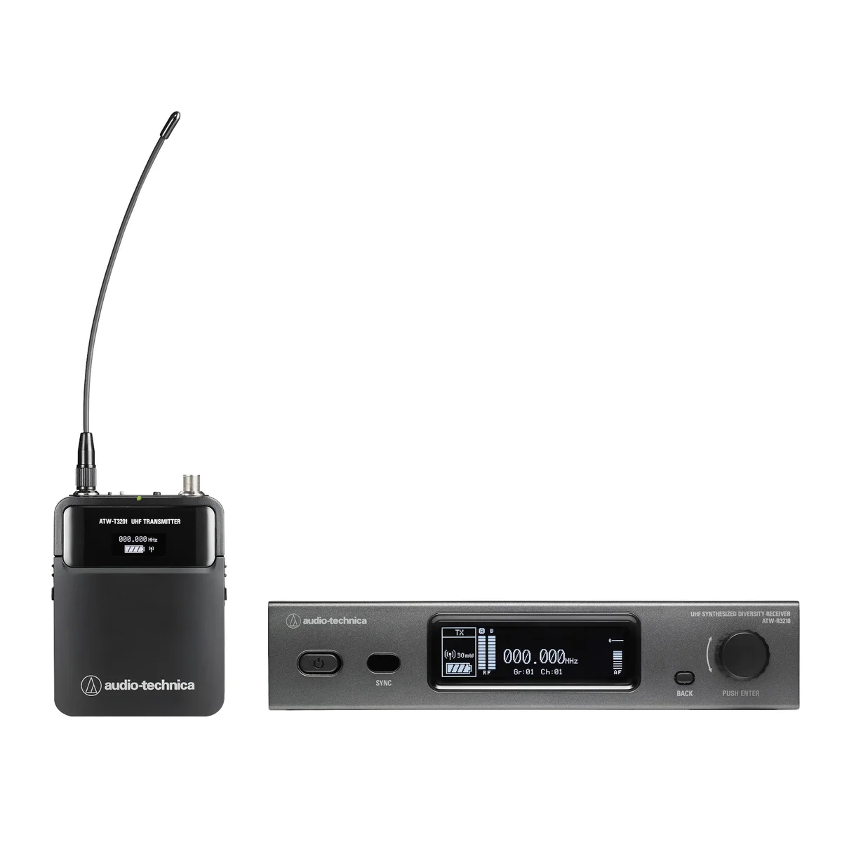 Audio-Technica ATW-3211N Network-Enabled Bodypack System | Frequency: DE2 (470 to 530 MHz)