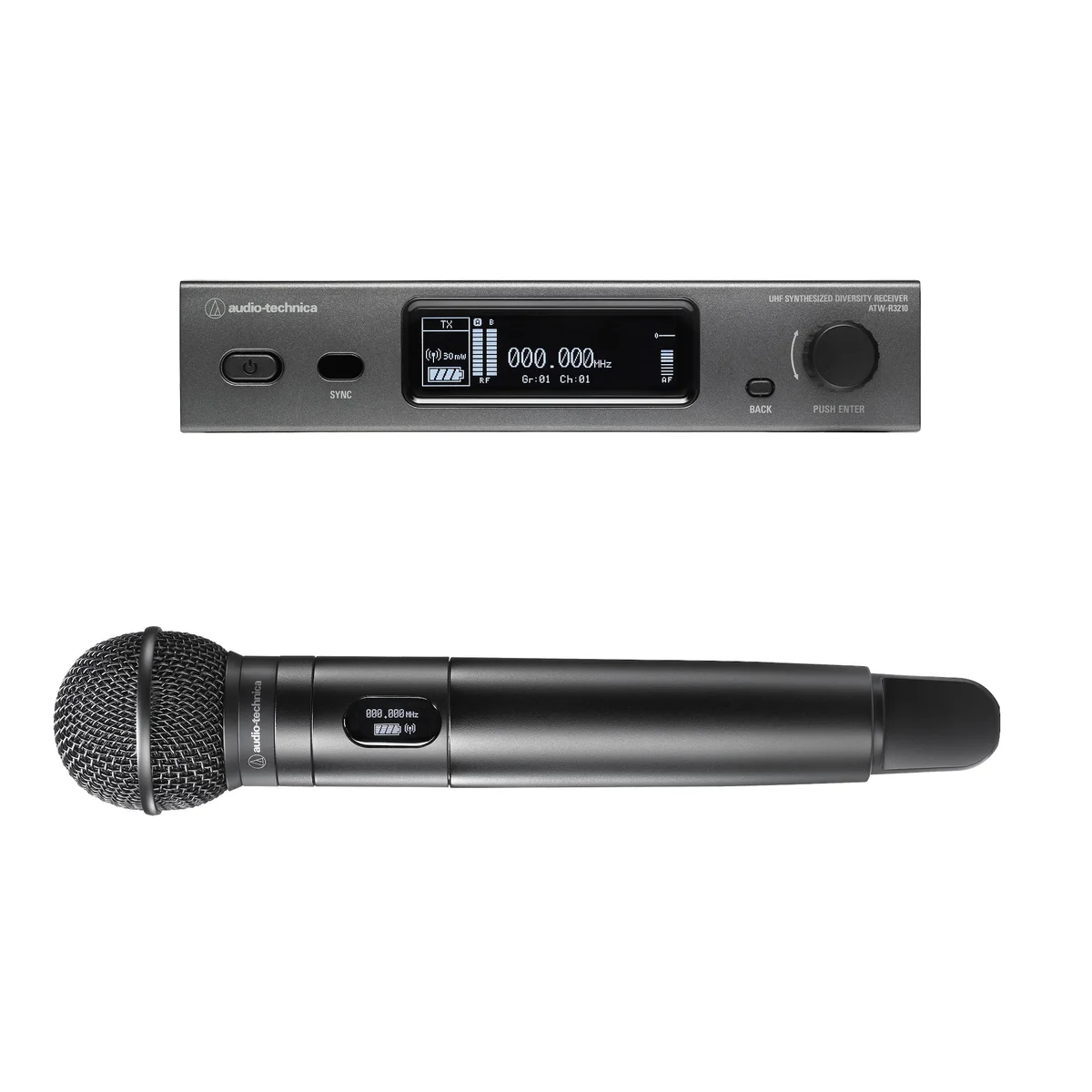 Audio-Technica ATW-3212NC510 Network-Enabled Handheld Microphone System | Frequency: DE2 (470 to 530 MHz)