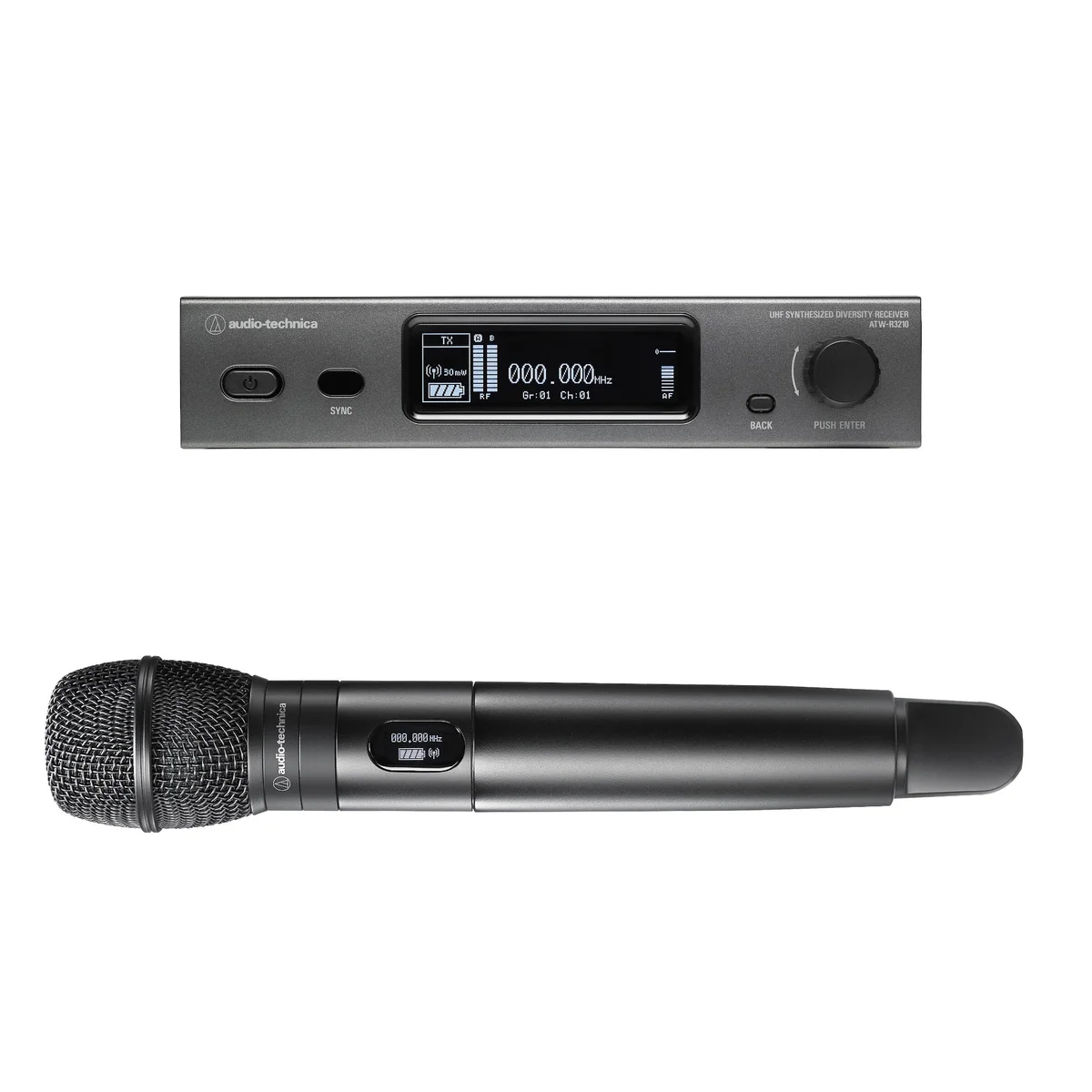 Audio-Technica ATW-3212NC710 Network-Enabled Handheld Microphone System | Frequency: DE2 (470 to 530 MHz)