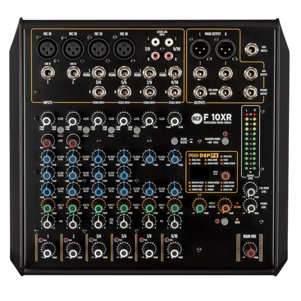 RCF F 10XR Mixing Console, Black - Image 7