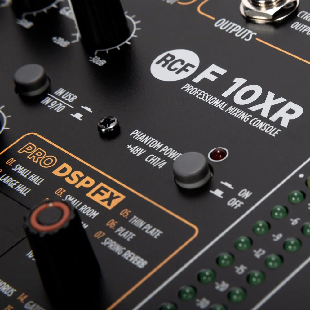 RCF F 10XR Mixing Console, Black - Image 8