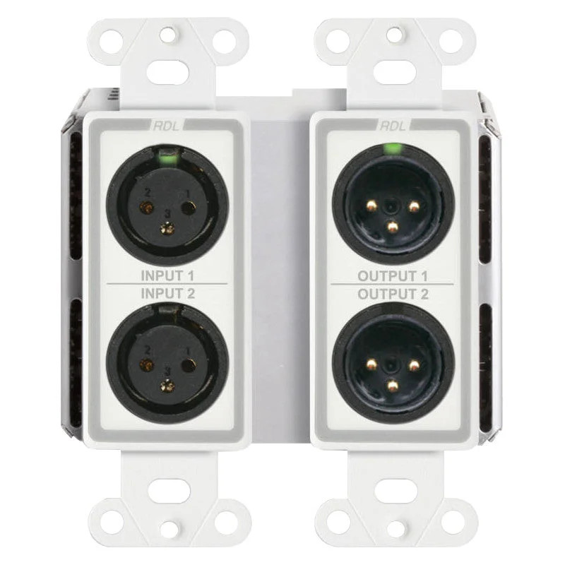 RDL DDS-BN22 Bi-Directional Mic/Line Dante Interface