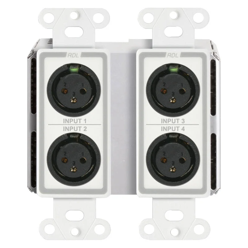 RDL DDS-BN40 Bi-Directional Mic/Line Dante Interface