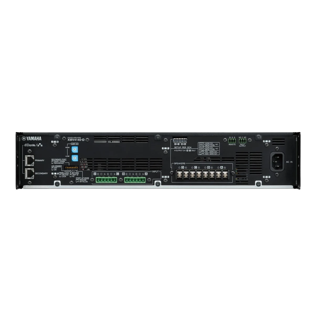 Yamaha XMV4140-D 4-Channel Dante Power Amplifier - Image 2