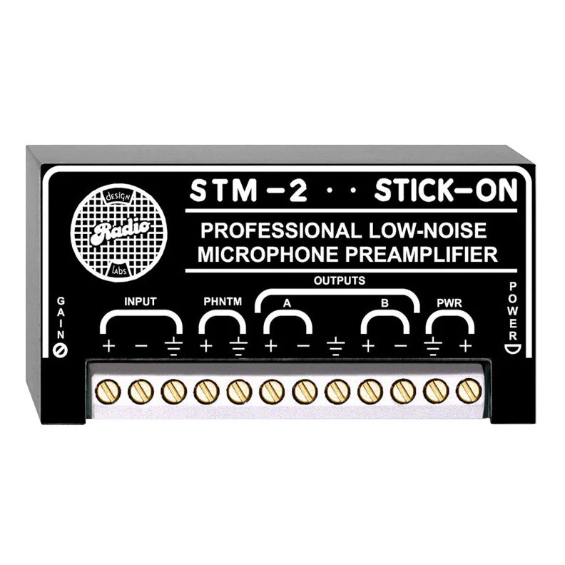 RDL STM-2 Adjustable Gain Microphone Preamp