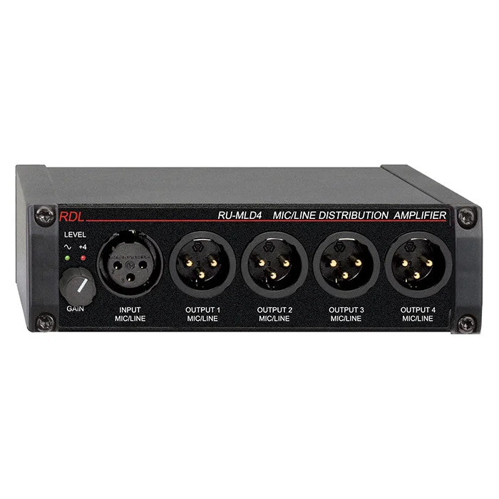 RDL RU-MLD4 Mic/Line Distribution Amplifier