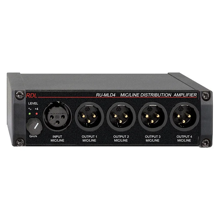 RDL RU-MLD4T Mic/Line Distribution Amplifier
