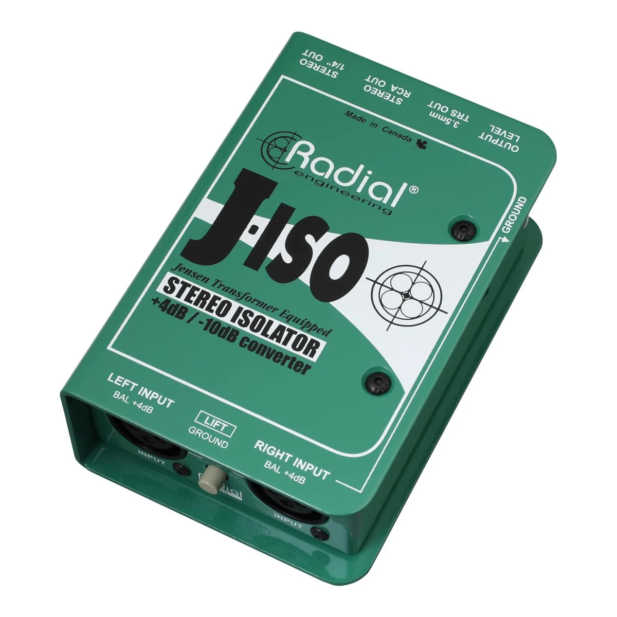 Radial J-Iso Stereo +4dB to -10dB Isolator/Converter