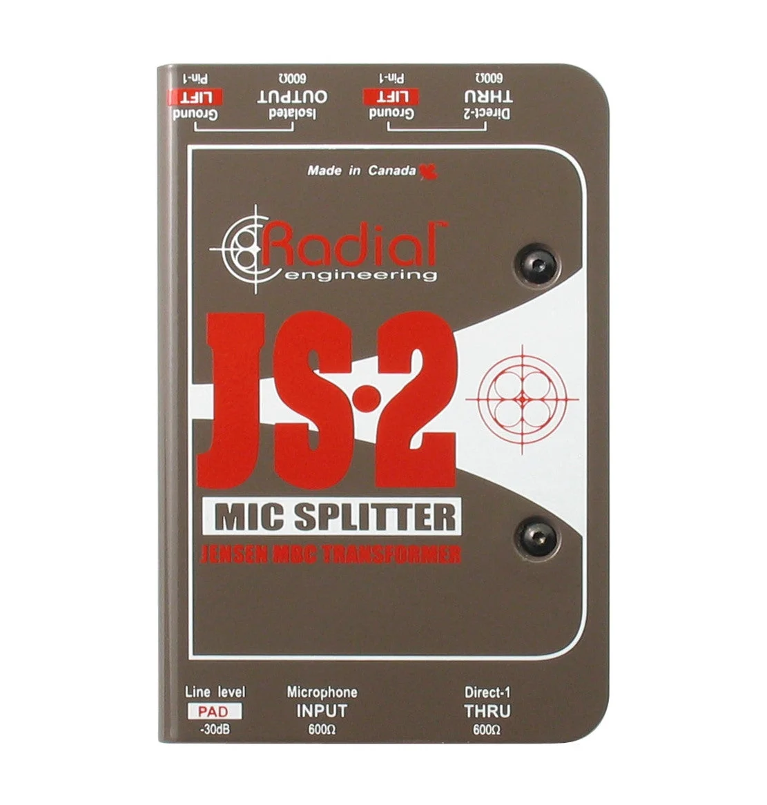 Radial JS2 Passive 2-Way Microphone Splitter - Image 2