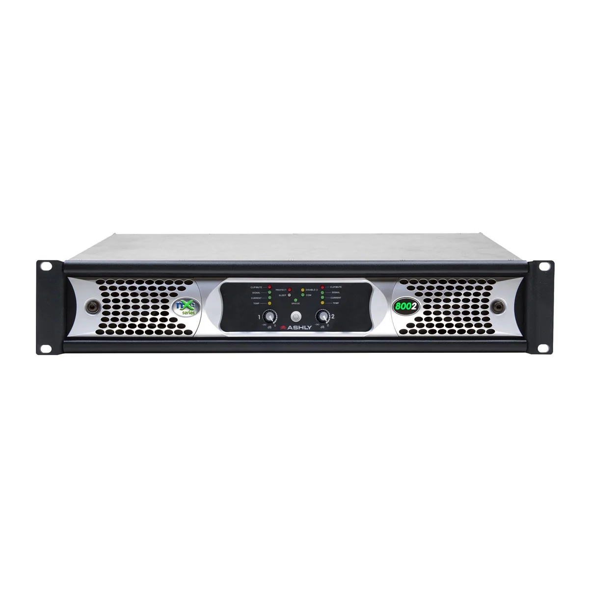Ashly nXe8002bd nXe Multi-Mode 2x800W Dante Power Amplifier