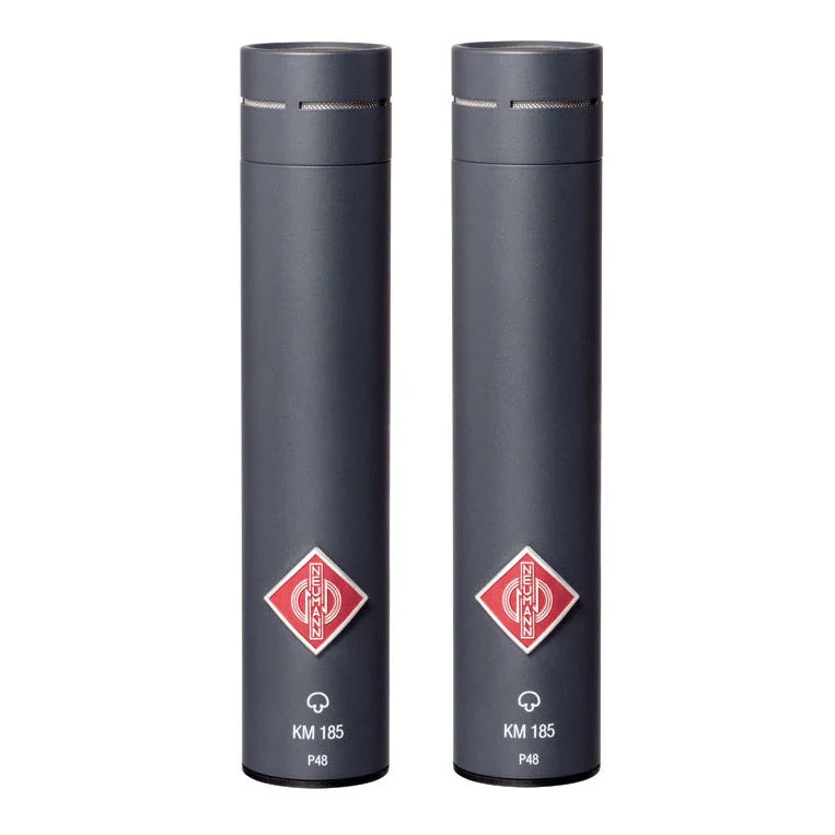 Neumann KM 185 Hypercardioid Condenser Microphones (Stereo Pair)
