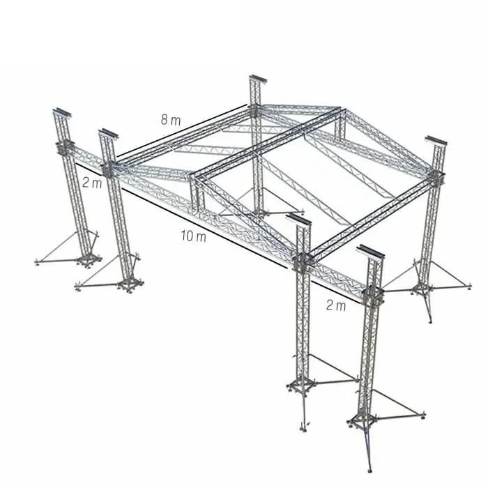Gable Truss Roof (Triangular) 10x8 m