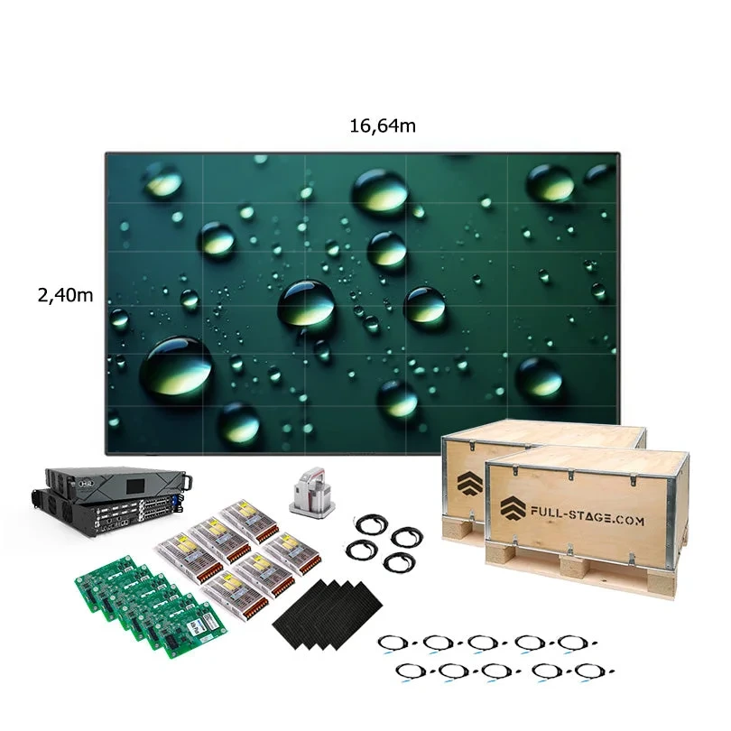 Indoor Advertising LED Display P2 17x2.5 m